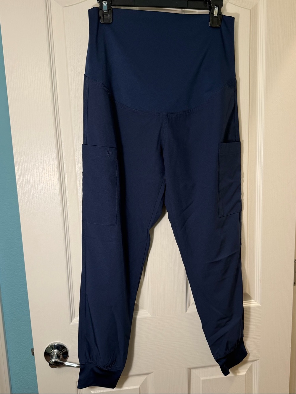 Med Couture Navy Maternity Scrub Joggers